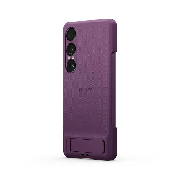 sony-funda-de-dise-o-con-soporte-para-xperia-1-vii-con-anilla-para-correa-violet image 1