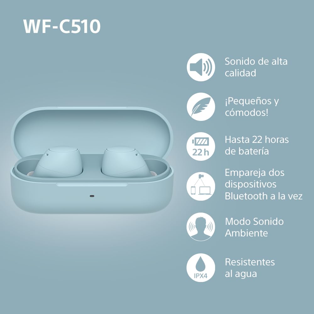 sony-wf-c510-auriculares-inal-mbricos-bluetooth-true-wireless-compactos-4-6-g-mu image 3