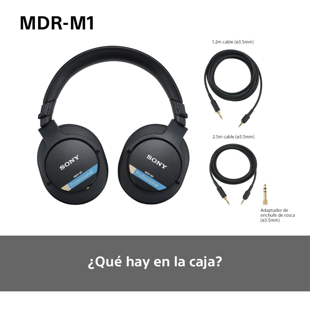 sony-mdr-m1-auriculares-de-estudio-cerrados-cableados-banda-ultra-ancha-5hz-80kh image 6