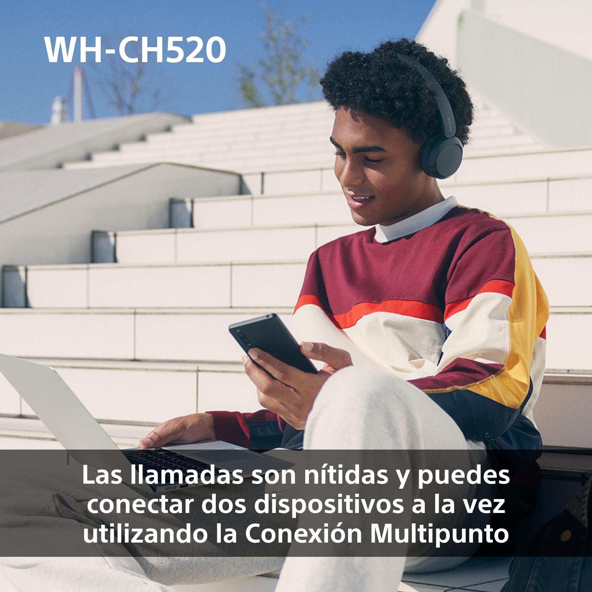 sony-wh-ch520-auriculares-inal-mbricos-bluetooth-con-dsee-50-h-de-bater-a-y-micr image 6