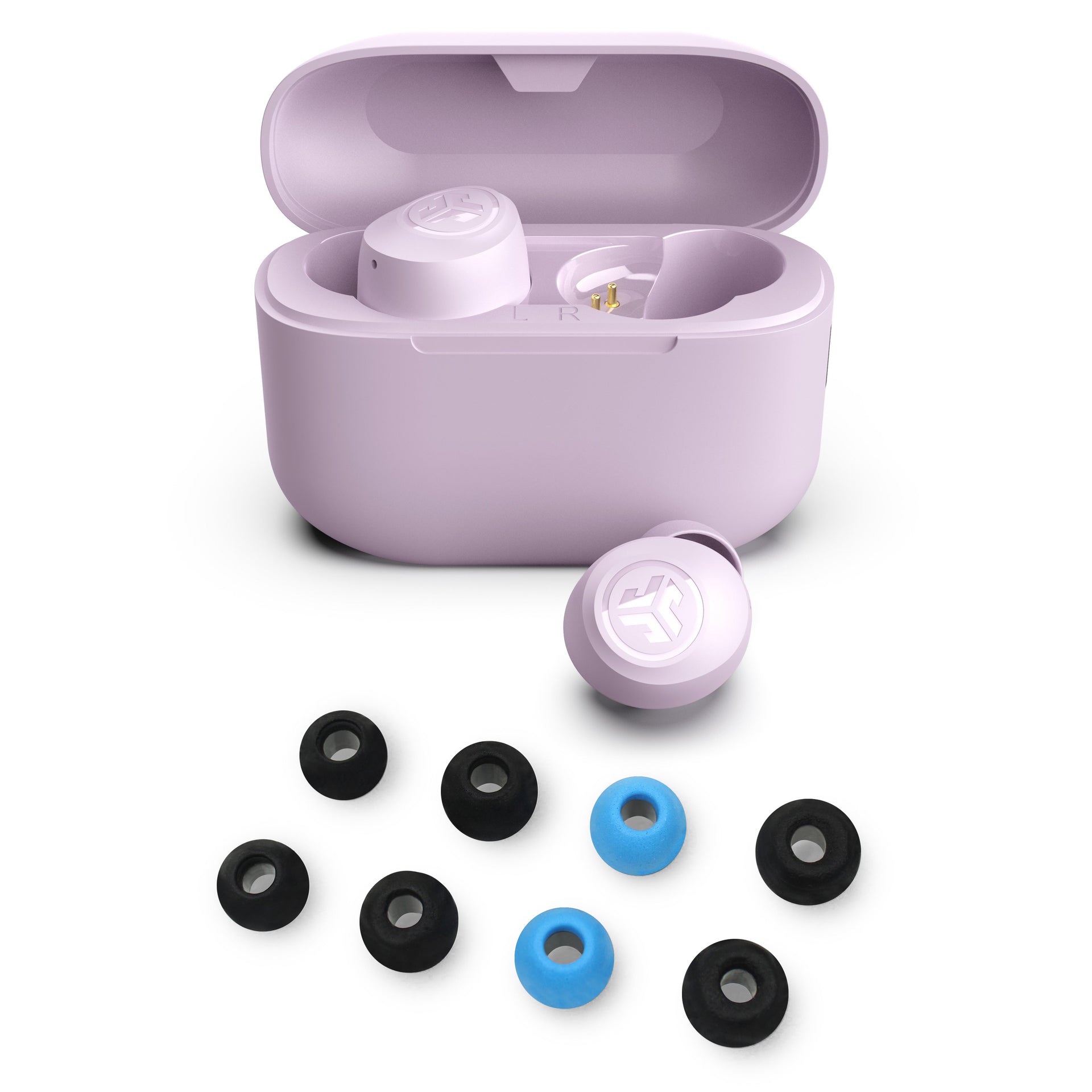jlab-go-pop-lilac-y-cloud-foam-tips-pack-regalo-de-auriculares-true-wireless-con image 1